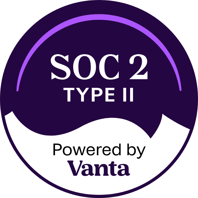 SOC 2 Type II · Powered by Vanta