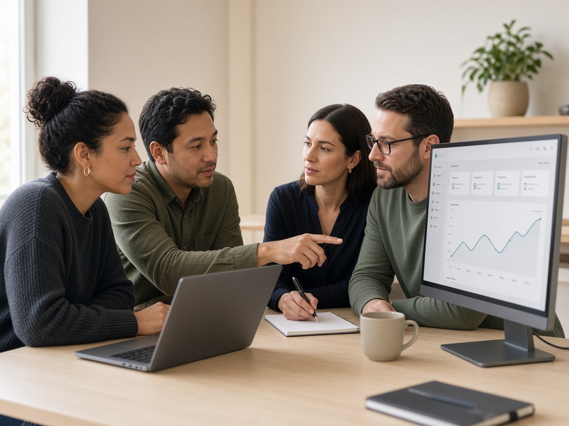 PathPilot y el equipo interno de IA trabajando juntos en el mismo escritorio